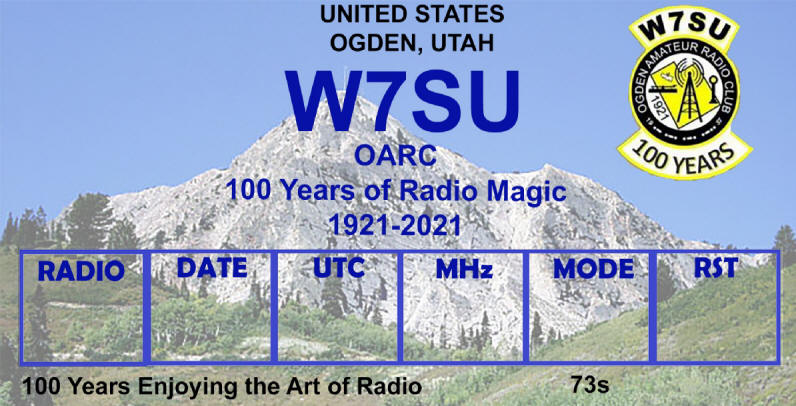 OARC HF Centennial Celebration Special Event (W7SU/100) - May 2021 — photograph 1