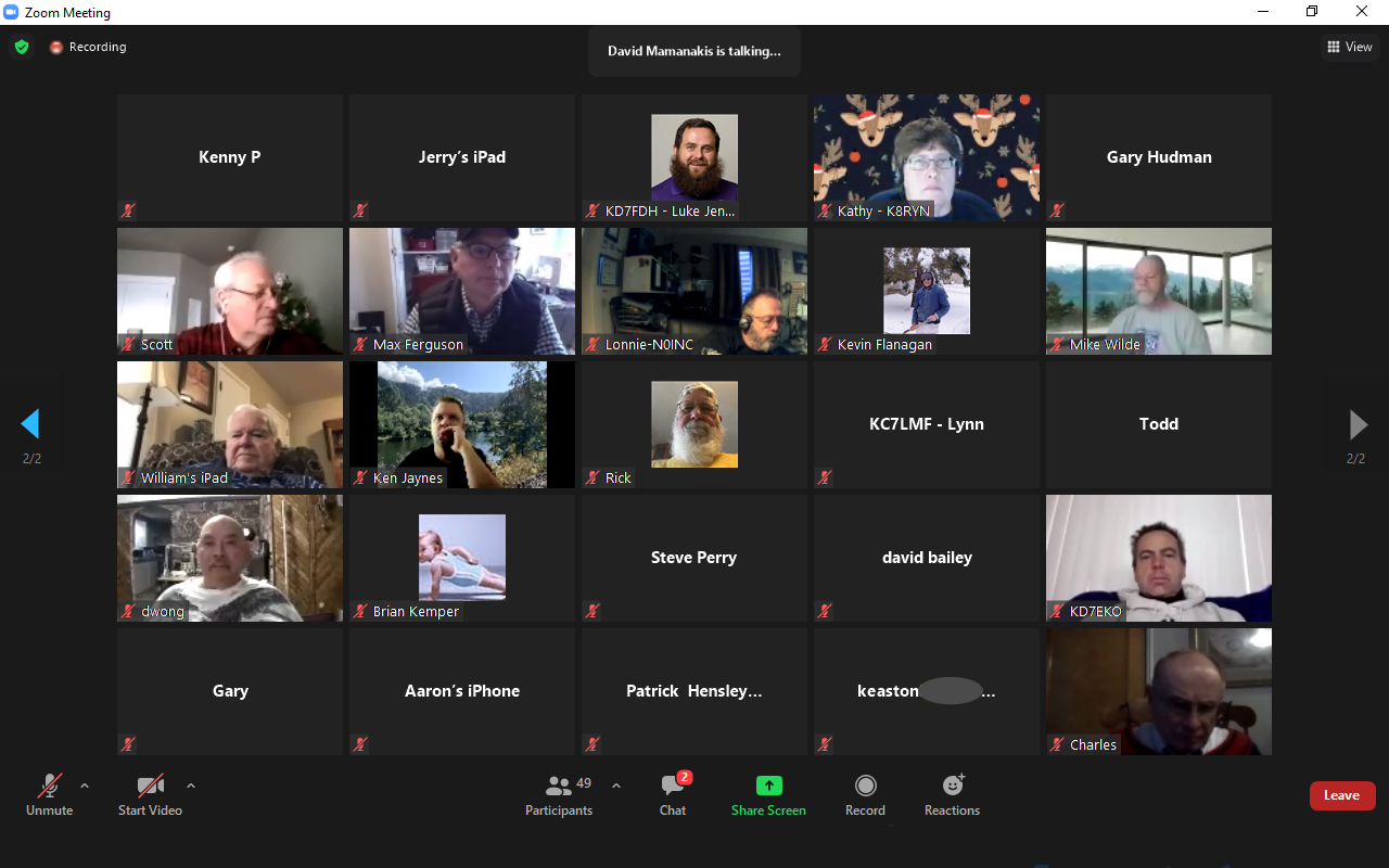 Zoom Meeting w/Door Prizes - December 2020 — photograph 5